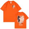 Anime atak tytanów koszulka Ackerman Mikasa Eren Jaeger kwiat wiśni Logo grafika T Shirt unisex kobiety ubrania bawełniane t-shirty