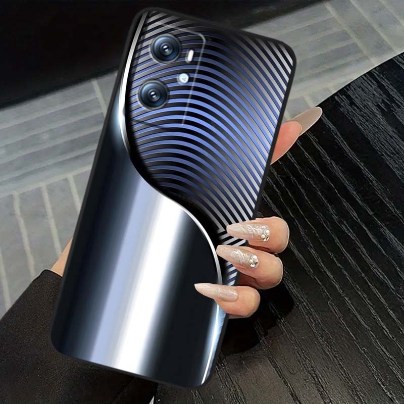 Technology Art Illustration For OPPO Reno 5 6 7 A96 A40 A58 Realme GT A74 A78 Neo2 A74 A78 Find X5 X3 X7 X8 Black Phone Case