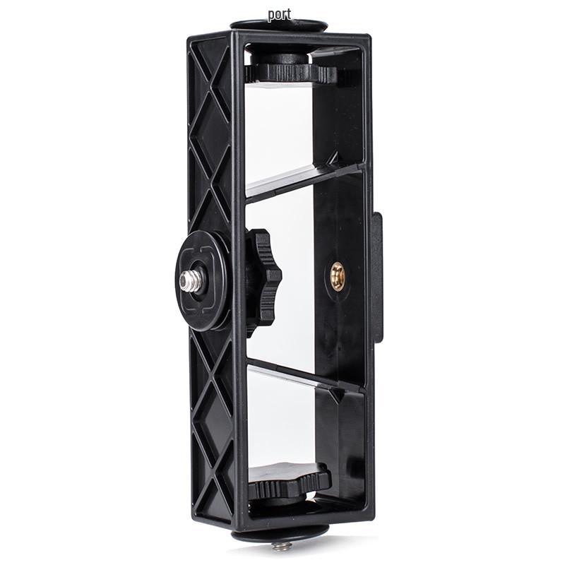 Multi-Functional Tripod Adapter with Three-Head Clip for Live Streaming and Mobile Devices