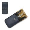 Mont Bleu 3-piece Manicure Set In Soft Leatherette Case