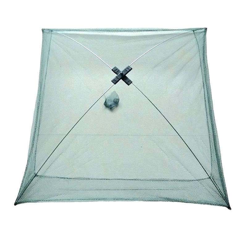 Folding Fishing Net Umbrella Crab Trap Bait Casting Bait Dip Nylon Fishing Net Throwing Crab Fishing Accessories