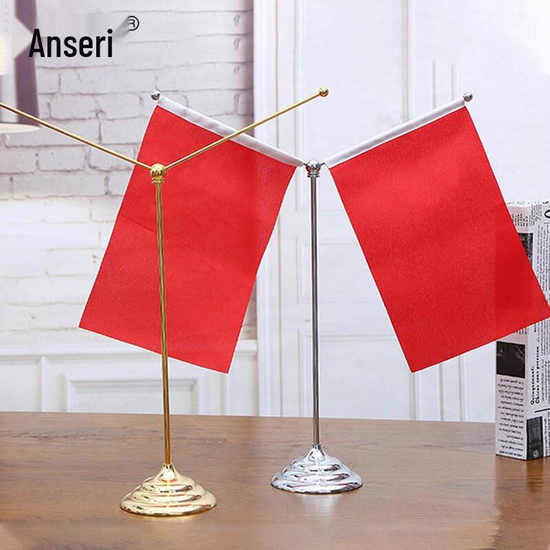 Y-förmige Mini-Schreibtischflagge Rot