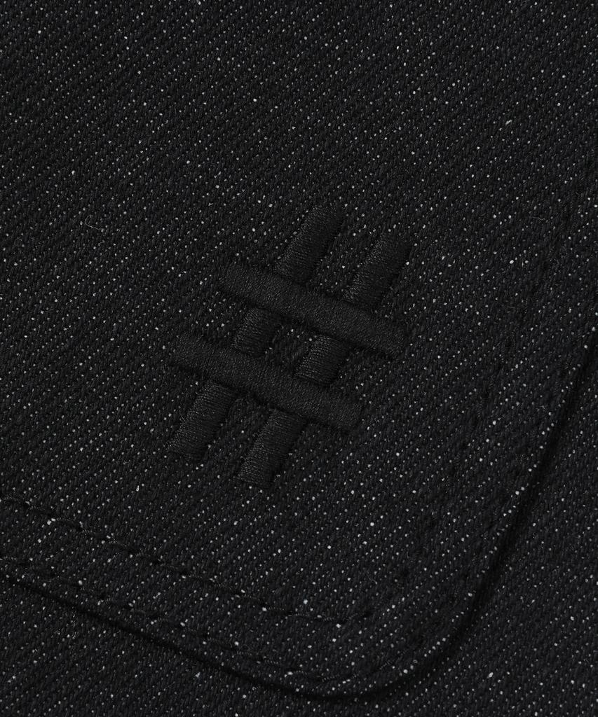 Vintril Sunday Fatigue Denim Long Skirt (Black)