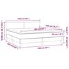 Box Spring Bed with Mattress Light Grey 160 X 200 Cm Fabric
