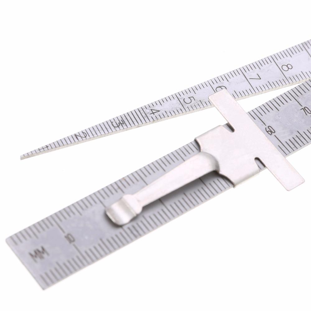 Stainless Steel Wedge Caliper 1-15mm Inner Diameter Gauge Set, 2 Pieces