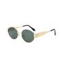 Sexy Oval Women Sunglasses Trendy Metal Frame Luxury Designer Sun Glasses Retro Black Ladies Goggles UV400 Protection