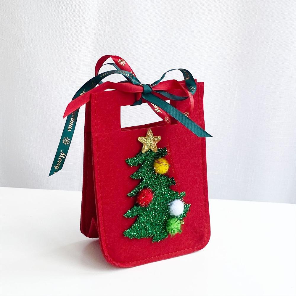 2PCS Thickened New Year Gift Bag Felt Cloth Felt Candy Pouch Christmas Gift Bag Family Gathering