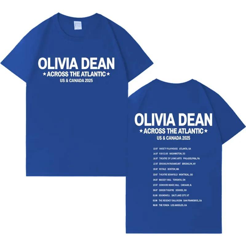 Singer Olivia Dean 2025 Fashion Short Sleeve TShirt Unisex HipHop Loose Cotton Casual Comfortable TShirt Streetwear