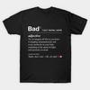 Asian Size Men Print T-shirt Ghostbusters Definition Of 'Bad' (White Version) No-Cut Heat Transfer Print Cotton Tshirt