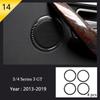 Car Styling Carbon Fiber Interior Button Panel Decoration Cover Trim Sticker Frame For BMW 3 Series F30 3gt F34 F32 Accessories