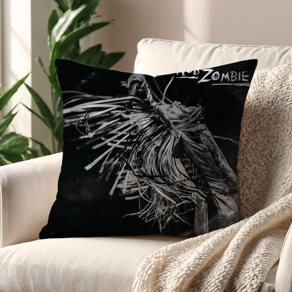 Singer RRob ZZombieS Cushion Cover For Pillow Printing Sofa Decoration Home Car Room Coffee Shop Office Nordic Simplicity