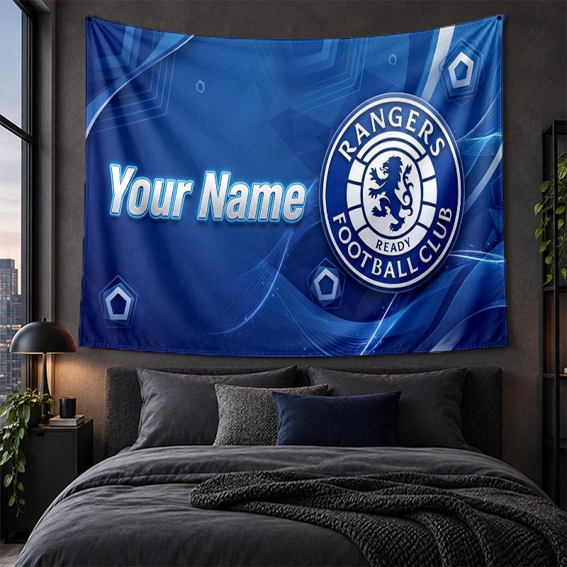Personalized Tapestry Wall Hanging Rangers FC Pattern Art Background Cloth