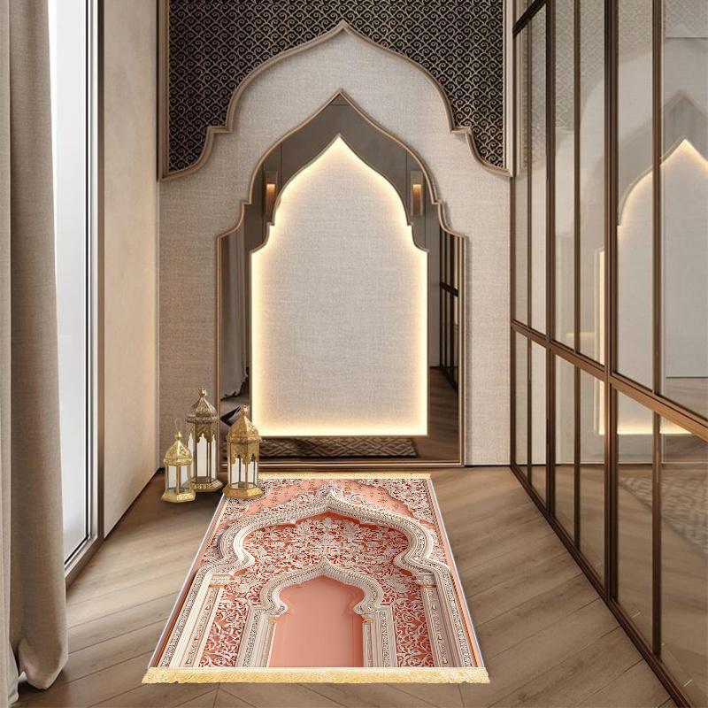 Moslim Gebedskleed Islamitisch Gebedskleed Binnen en Buiten Opvouwbaar Gebedskleed Woonkamer Slaapkamer Tapijt Huisdecoratie