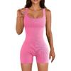 Women'S New Jumpsuit Sexy Slim Fit Sleeveless Tight Fitting Explosive Style Waist Cinching And Hip Lifting Jumpsuit Shorts