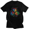 Custom Male Math Rubiks Cube T Shirts Short-Sleeve Cotton Tshirts T-shirt Leisure Geek Teacher Gift Tees Loose Fit Clothing