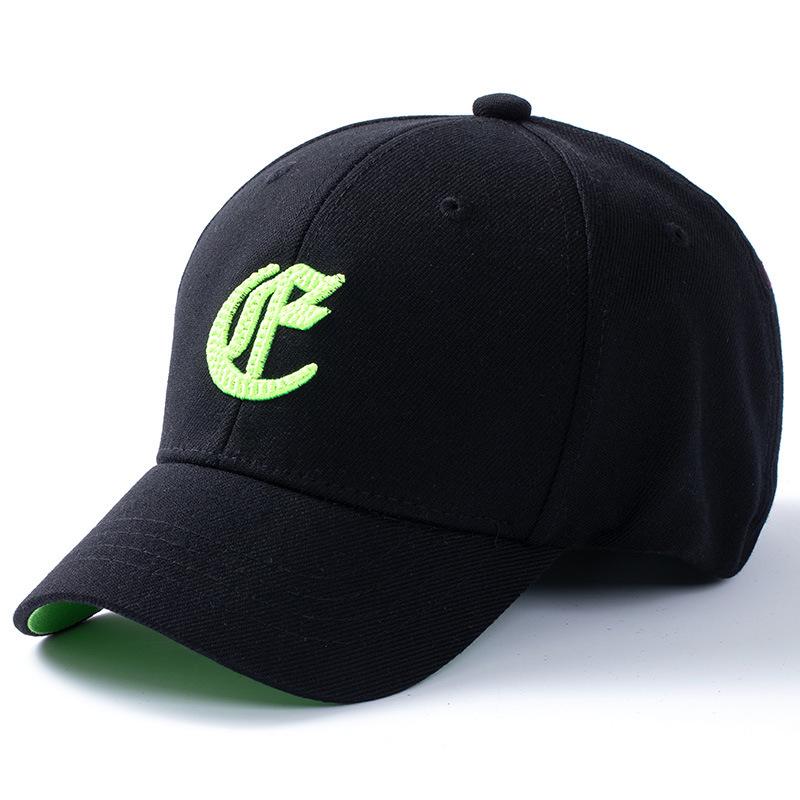 Trendy Short Brim Baseball Cap with Embroidered Lettering - Unisex Duckbill Design for Outdoor Sunshade