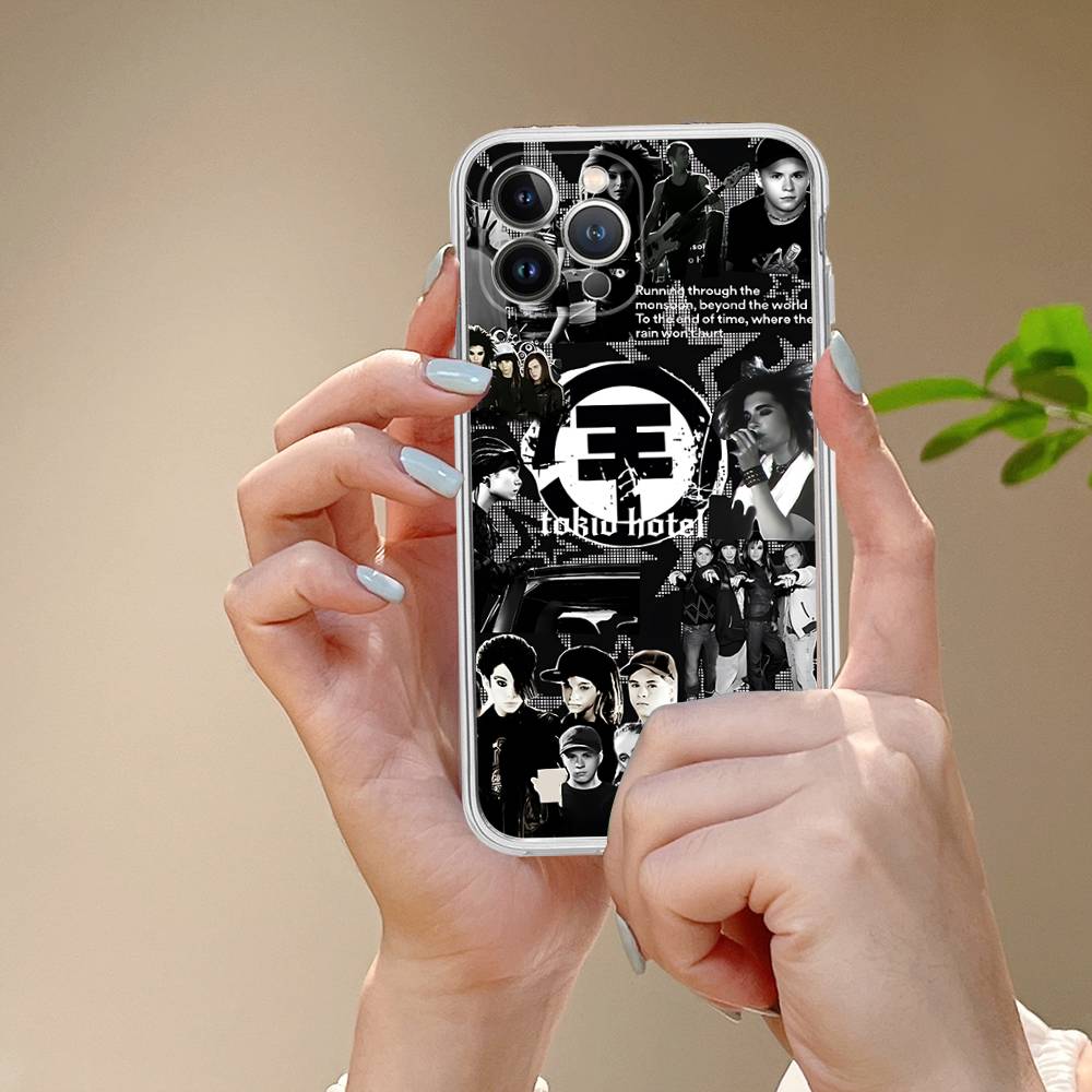 Tokio Hotel Band Für IPhone 11 12 13 14 15 16 17 Pro Max Plus Air Transparent Klares Stoßfestes Hülle