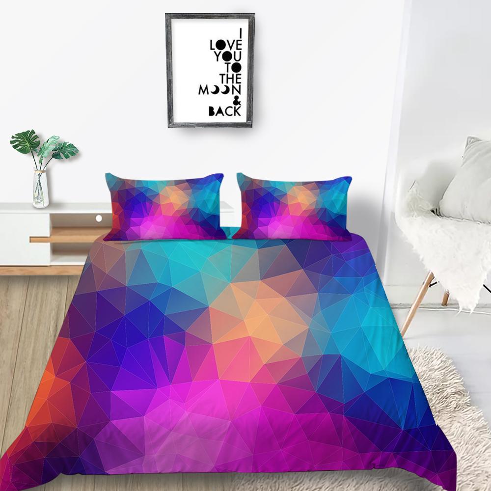 Hot Sell Scripes Duvet Cover Unique Design Bed Set Luxury Home Textiles Queen Size Bedding Man Boy Soft Bedding Cover Suit