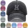 Casquette de baseball brodée Petit Ours pour Hommes Femmes Coton Lavé Casquette Papa Réglable Unisexe Casquettes de Sport Décontractées