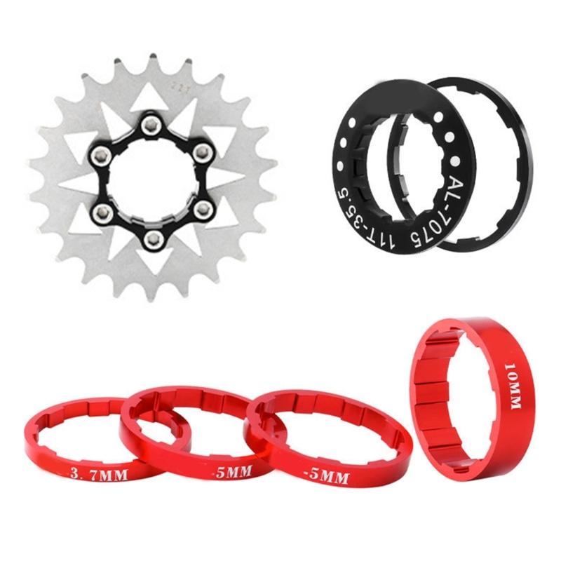 Pignon Monovitesse Acier Haute Résistance Roue Libre Roue d'Inertie Pignon Pièce pour Vélo à pignon fixe Facile à installer