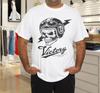 Men's and Women's T-shirts New Victory Skull Motorcycles Oversized T-Shirt