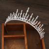 Korean Zircon Bridal Crown Queen Birthday Party Dress Updo Headband Crystal Rhinestone Princess Crown Dazzling