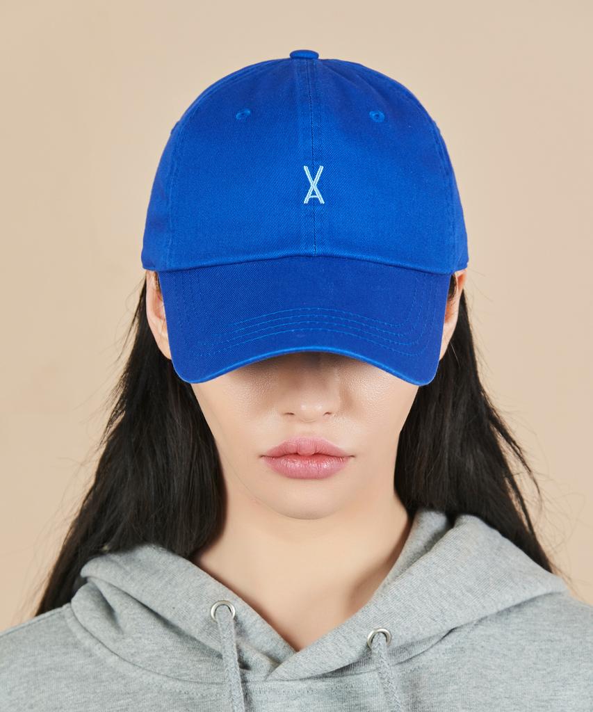 Bajal Logo Oversized Chino Ball Cap Blue