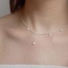 OVT-U [925 Silver] Petite Point Cubic Necklace
