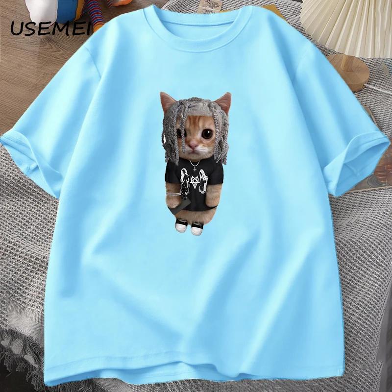 Camiseta Destroy Lonely para hombre, camisetas casuales para hombre, camisetas gráficas, camisetas de algodón de verano, estampado de moda hip hop, ropa de calle Y2k, camisetas de los años 90