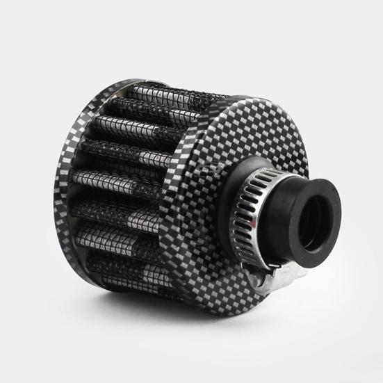 12mm Universal Cold Air Intake Filter Crankcase Vent Valve Breather Filter for Cars Motorcycles