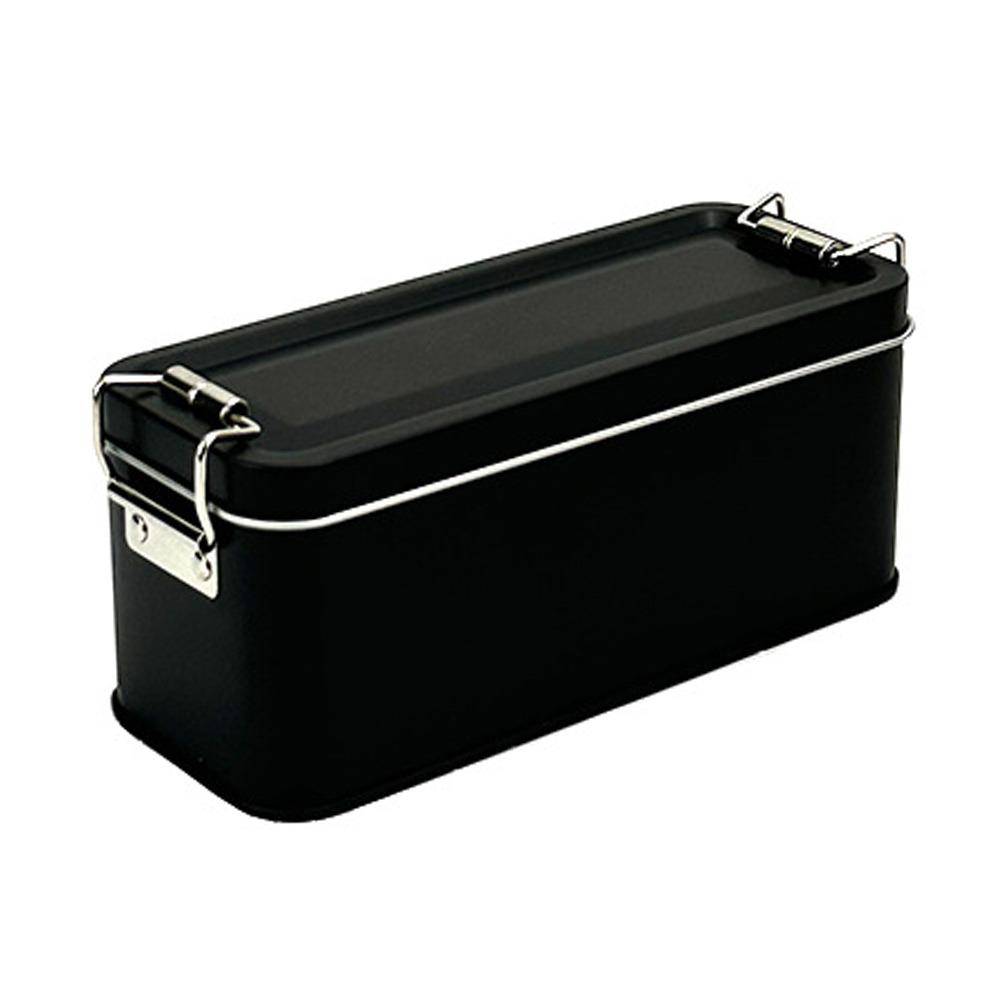 New With Lid Tinplate Box Durable Material With Buckle Rectangular Iron Box Rectangular Shape High Quality Iron Box Food Storage