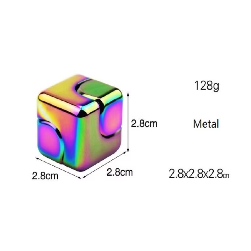 Square Relaxation Spinning Top Dice Cube Counter-Stress Fingertip Toys Hand Figets Spinner Early Learning Vent Toys Flipo Flip