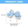 Elegant Anime Style Large Bows Hair Clip With Faux Pearls Fringe Fashion Hairpin For Tea Parties And Photoshoots