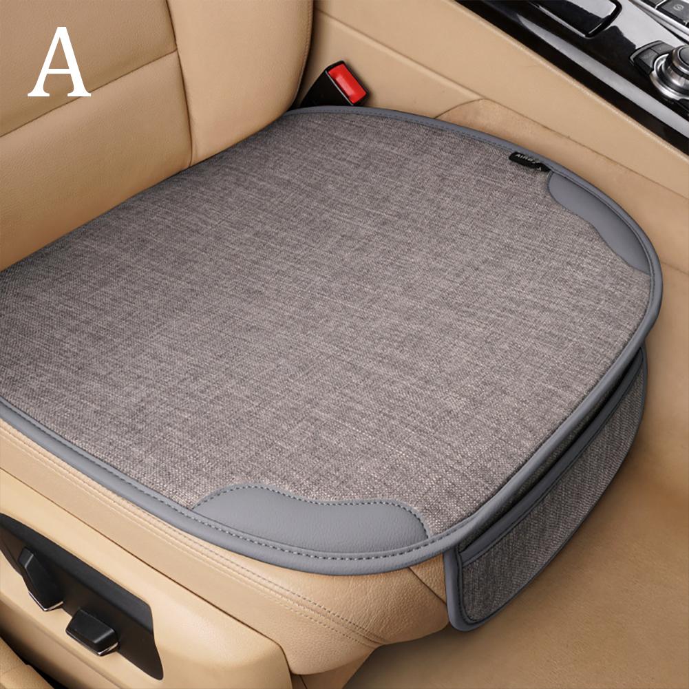 Car Breathable Flax Seat Cover,Four Seasons Universal Front Seat Protector Cushion,Auto Chair Protect Covers For Cars Interior