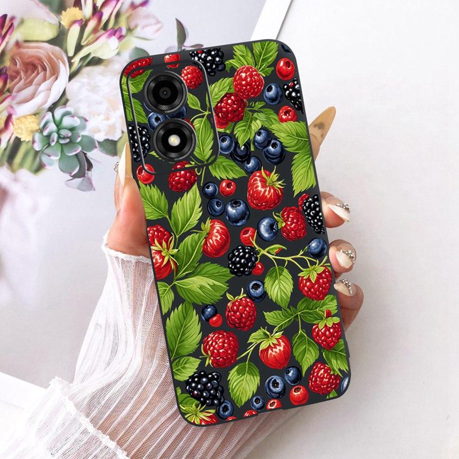 Cute Printing Phone Case For Motorola Moto E14 Soft Black Silicone TPU Cases For Moto E14 Covers Bumpers