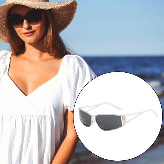Unisex Sunglasses Block Blue Light Good Stability Burden-Free Eye Protection Punk Anti-UV Decorative Photo Prop Strong Hinge Eye Wear Accessories
