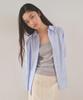 Manggomaenipeullijeu Pepe Wrap Shirt_Pure Blue