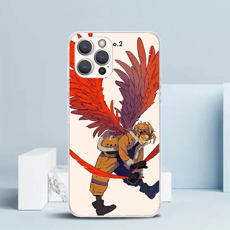 Hawks MHA My Hero A-Academy Phone Case For IPhone 16 17 Air 16E 15 14 Plus 13 Mini 12 11 Pro Max 7 8 + SE 2020 Soft TPU Back Cov