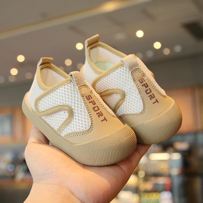 Fashion Baby Shoes 2025 Spring New Kids Mesh Shoe Soft Soled Boys' Walking Shoes Simple Girl Casual Shoe Versatile Child Sneaker