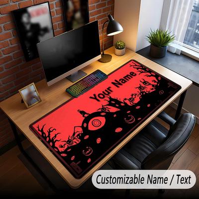 Custom Name Text Big Mouse Pad,Doors Soft Non Slip Extended Desk Mat For Home Office