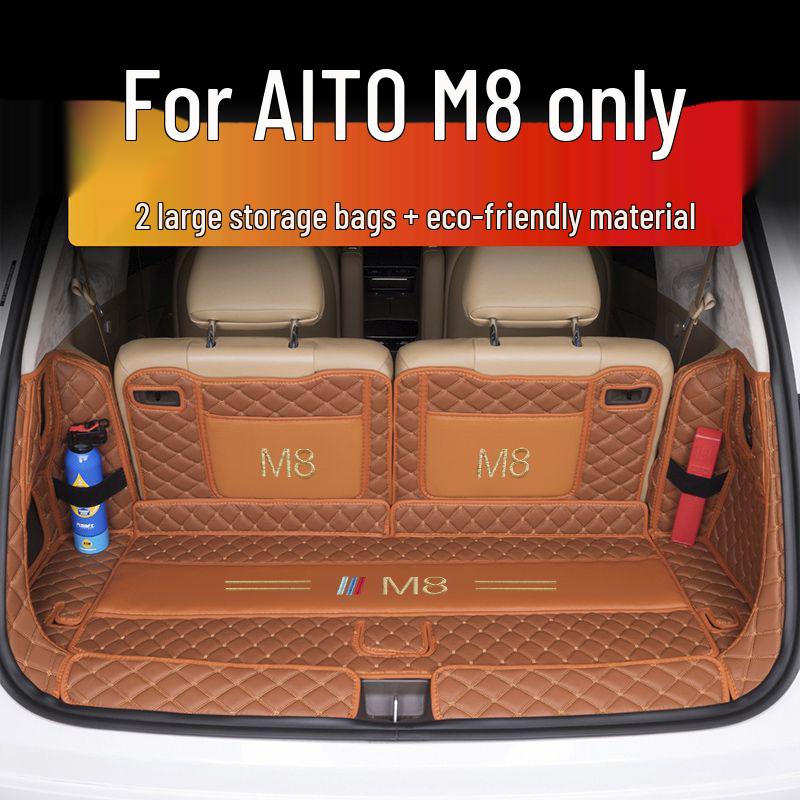 AITO M8 2025 Trunk Mat Full Coverage for Huawei AITO M8 Five-Seater/Six-Seater Tail Box