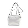 Bolso de mano con cremallera lateral para mujer Filano plata, 402570,