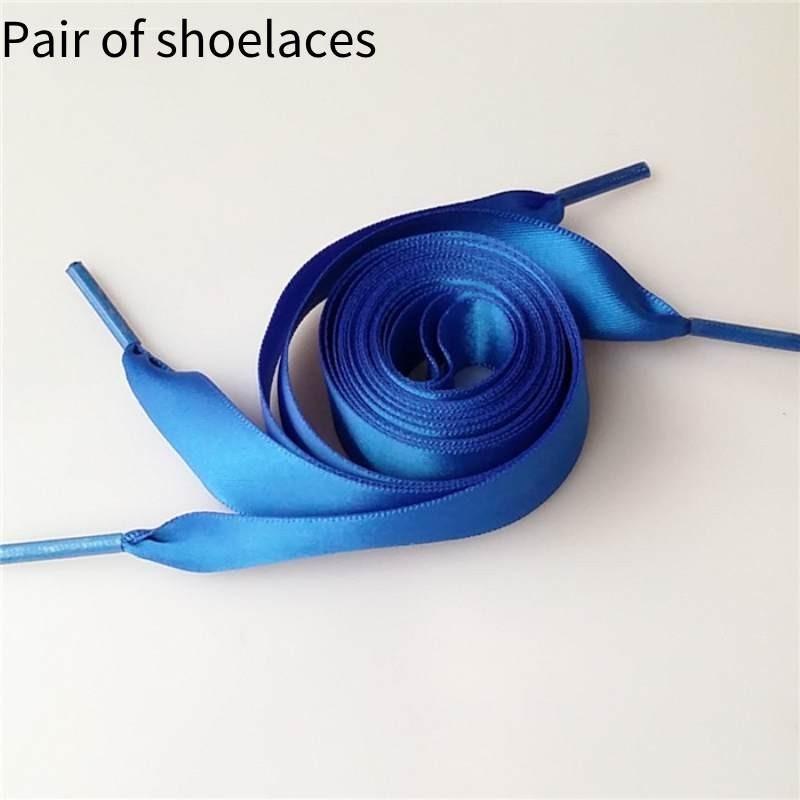 Soft And Smooth Polyester Ribbon Shoelace For Boots Lacework Candy Color Satin