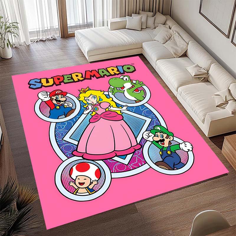 Das neue Super Mario Bros. 2026. Teppich ist geeignet für die Heimdekoration in Spielzimmern, Schlafzimmern, Wohnzimmern, Sofabereichen und mehr.