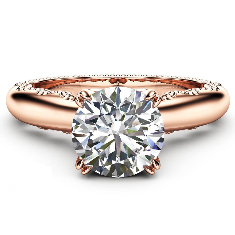 Real 14k Rose Gold Jewelry Diamond Ring Women Bague Homme Gemstone Anillos Bijoux Femme Jewellery Bizuteria Gold Rings Jewelry