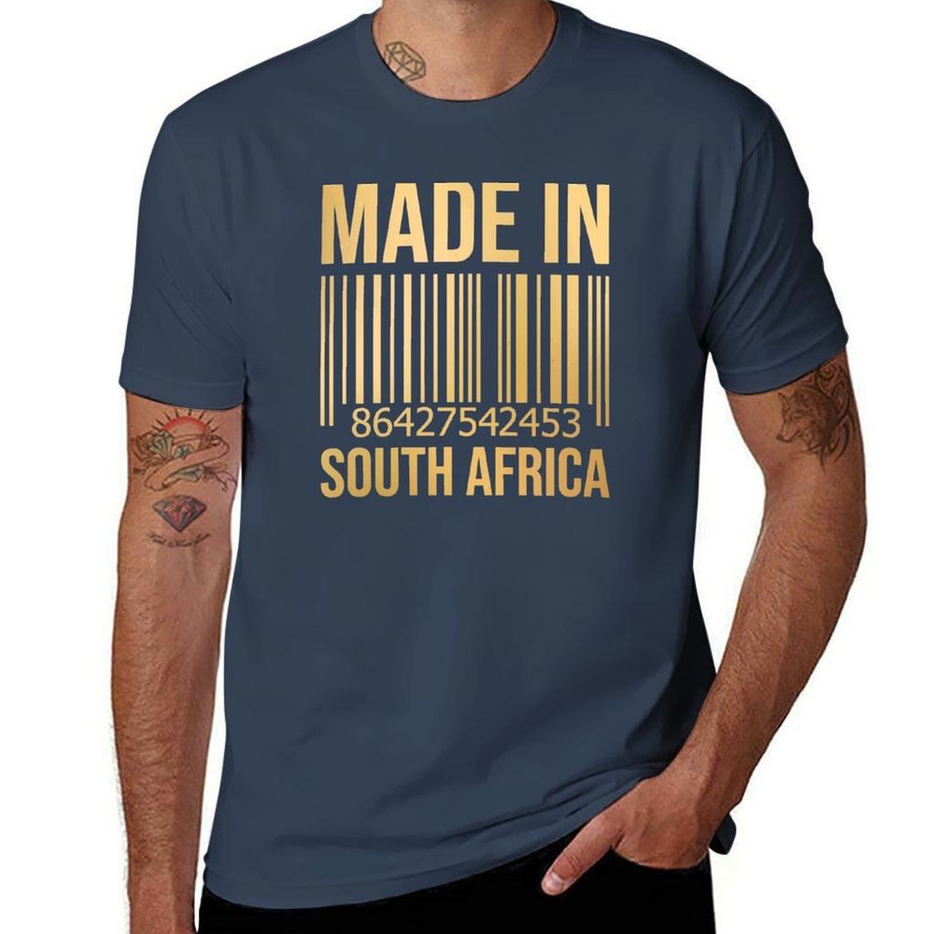 Made In South Africa In Gold Tshirt Holiday Party Tee Shirt