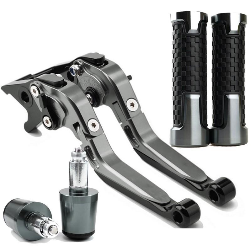 CNC Aluminum Brake Clutch Lever Handlebar Grips End Caps Honda CBR929RR 2000-2001 Motorcycle Aftermarket Upgrade