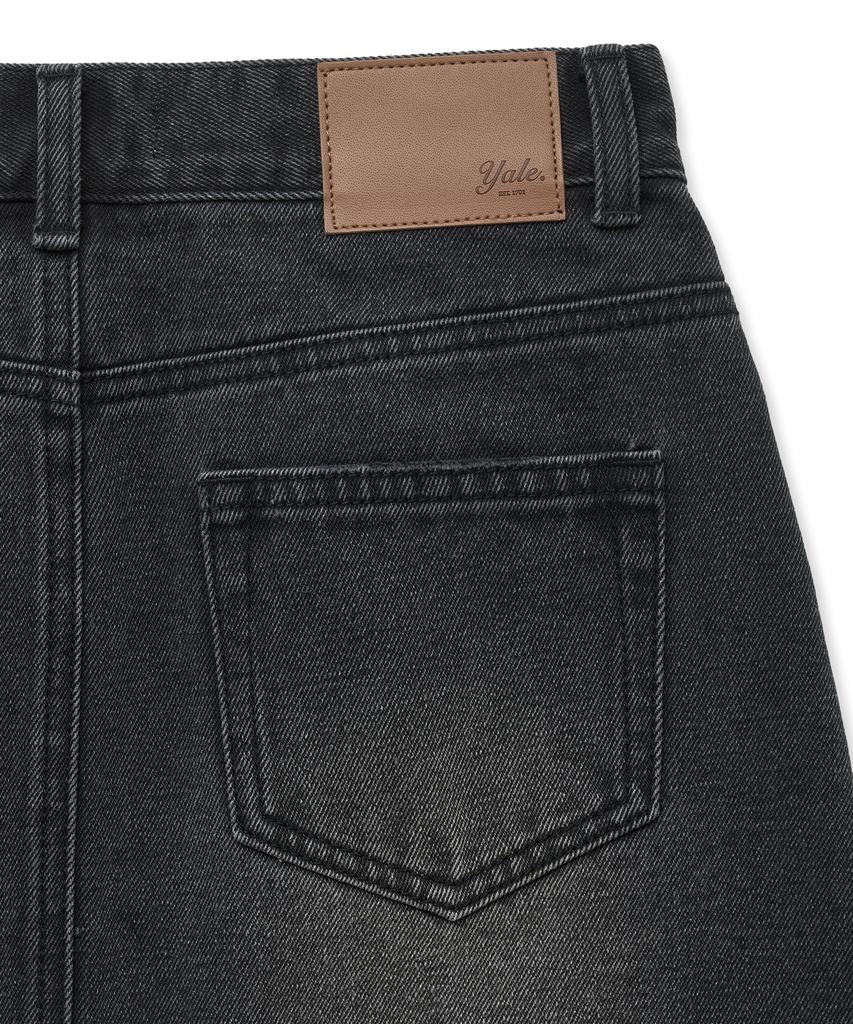 Yale Denim Miniskjørt_Kull
