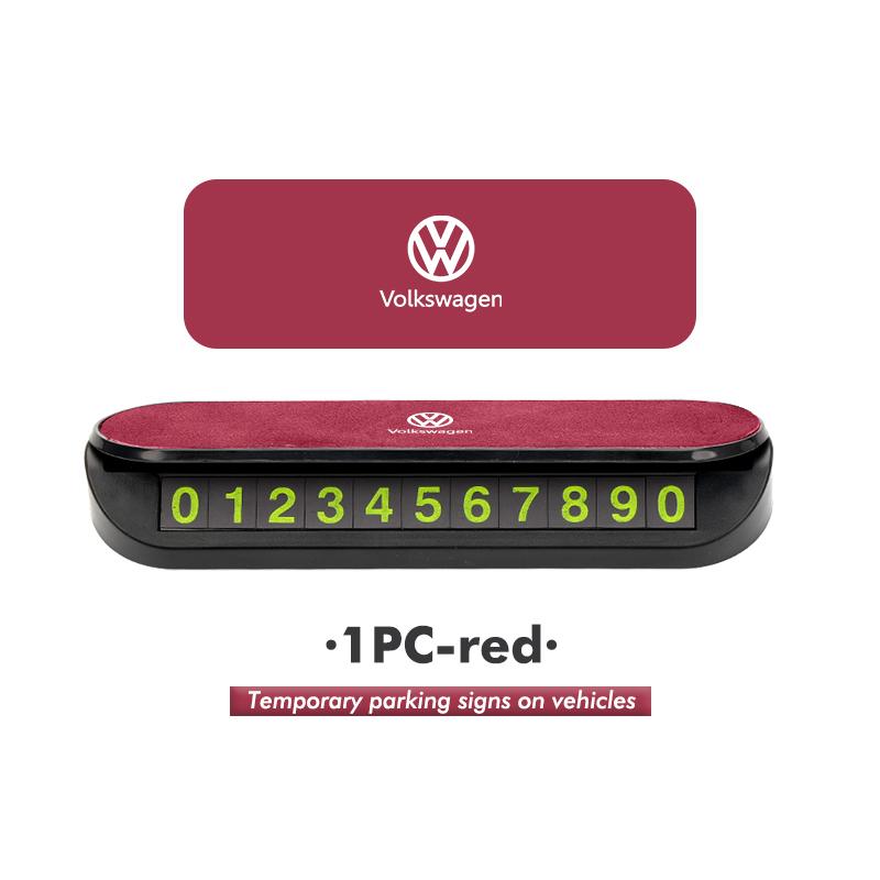 Car Temporary Parking Card Phone Number Card Plate Telephone For Volkswagen VW Passat Golf 4 5 6 Tiguan Polo Scirocco Jetta CCAO2