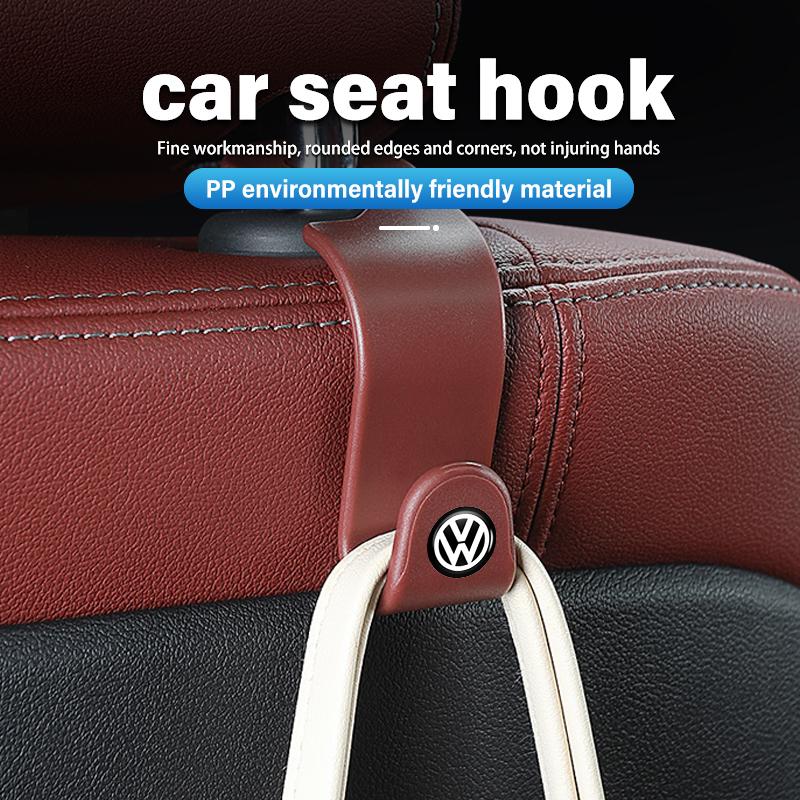 Car Seat Back Hook Double-Headed Rear Storage Auto Accessories For Volkswagen VW Golf 4 5 6 7 Polo Jetta Sagitar Magotan Passat Zj2